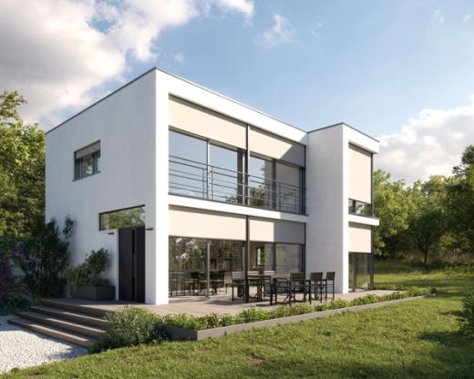 Maison contemporaine équipée de volets
