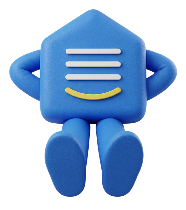 Mascotte Profalux assise
