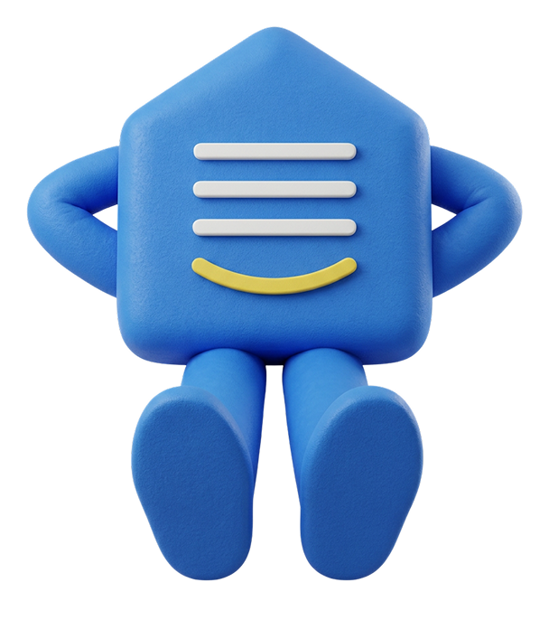 Mascotte Profalux assise