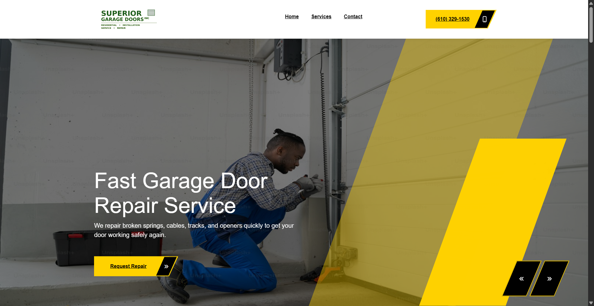 Superior Garage Doors Webaite
