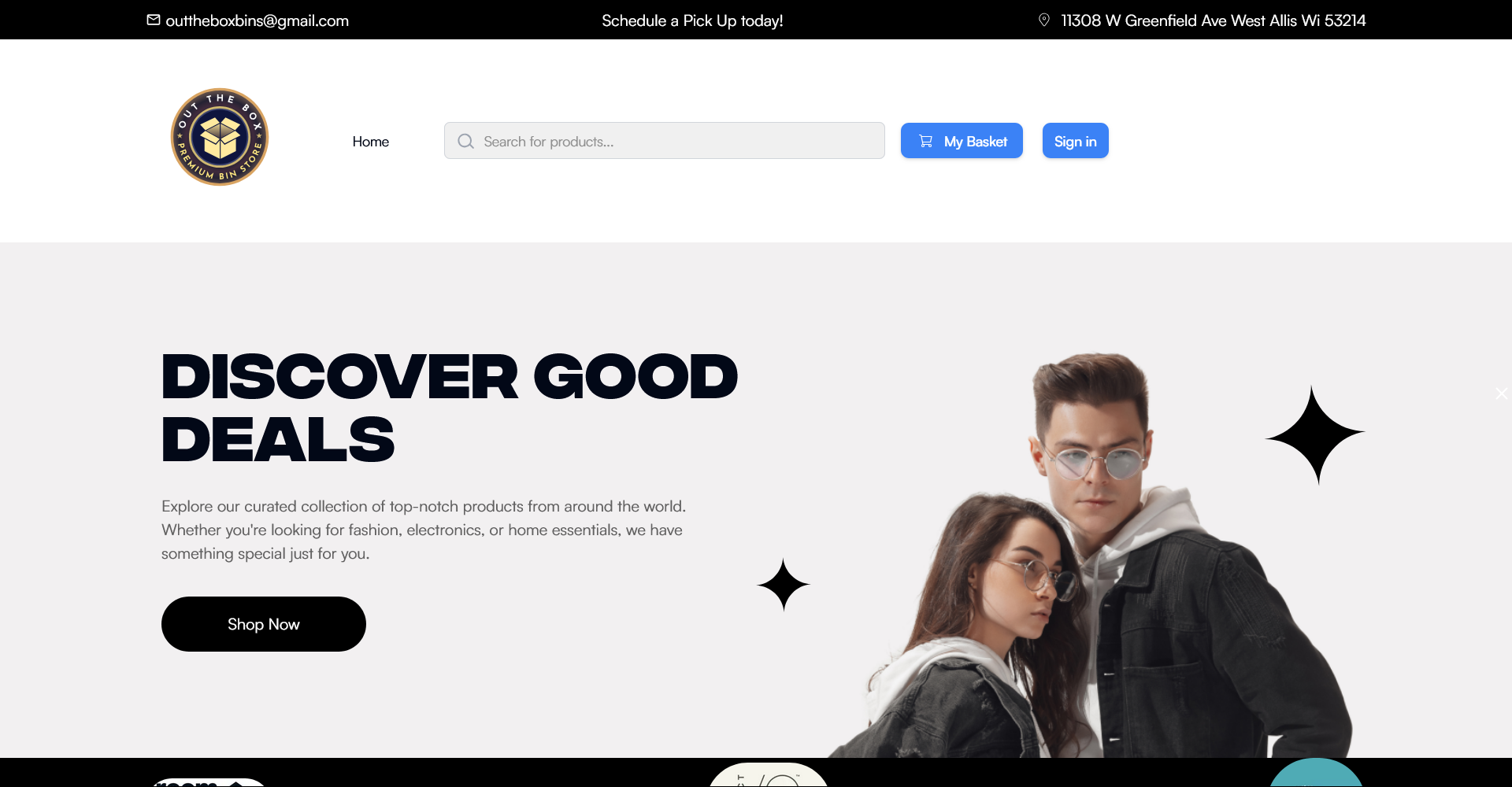 out the box store website