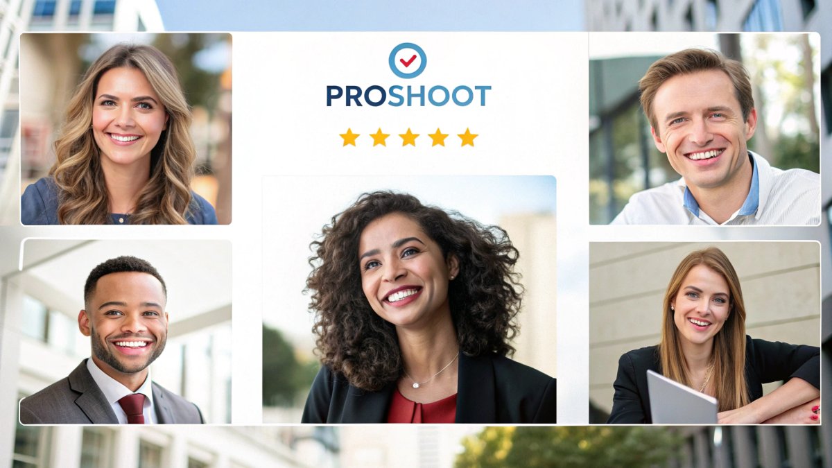 Professionals share authentic Proshoot AI headshot results