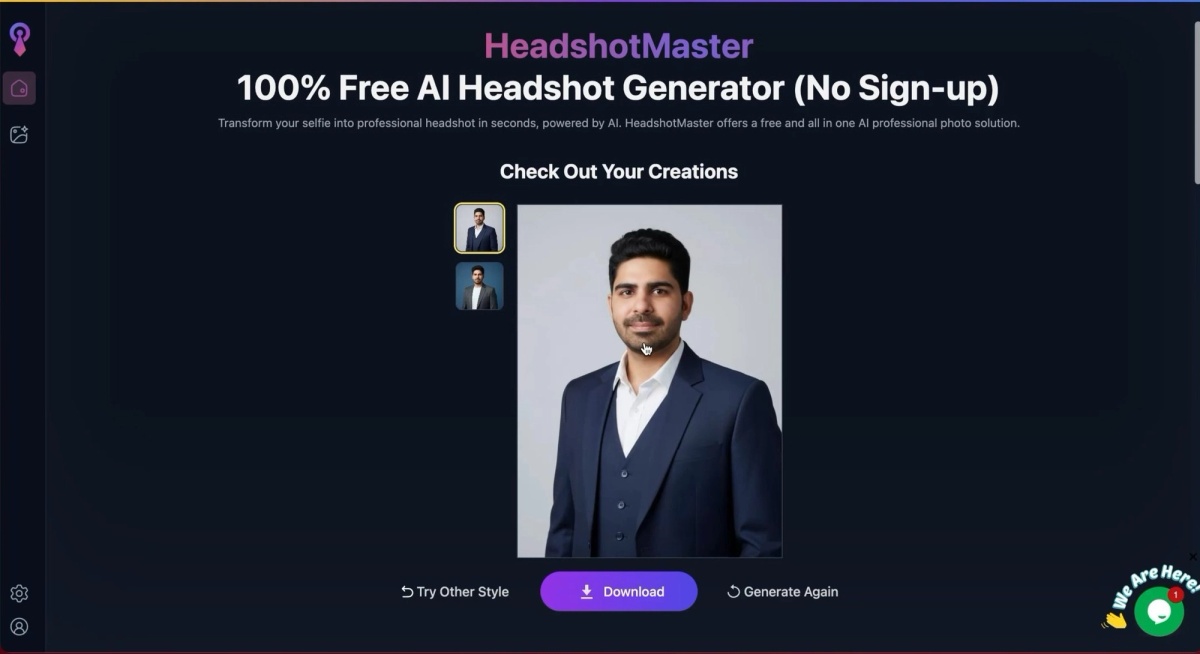 HeadshotMaster results page
