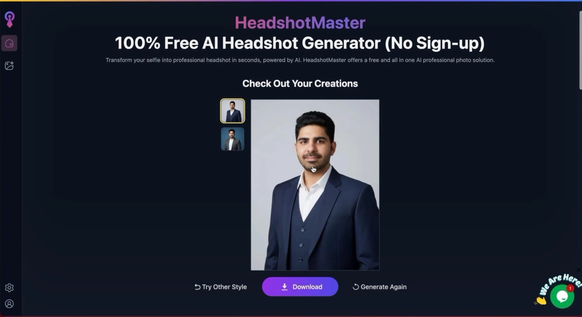 HeadshotMaster results page