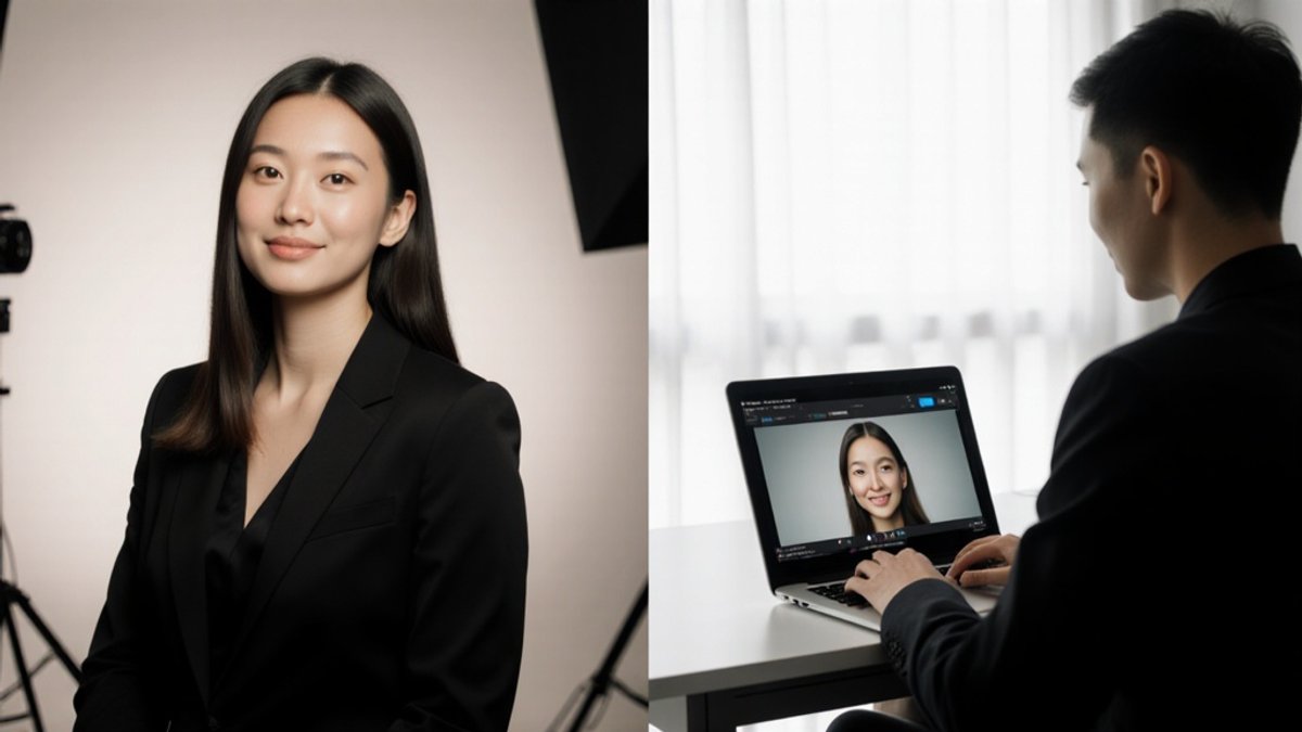 Whether captured in a traditional studio or created with AI, professional headshots can look equally natural and genuine.