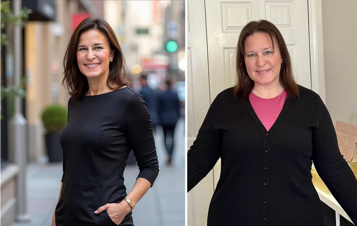 Aragon AI body type outputs that didn't match Sarah's actual proportions
