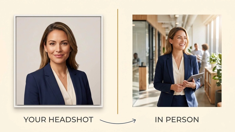 Professional headshot of a person that clearly and accurately represents how they look in real life