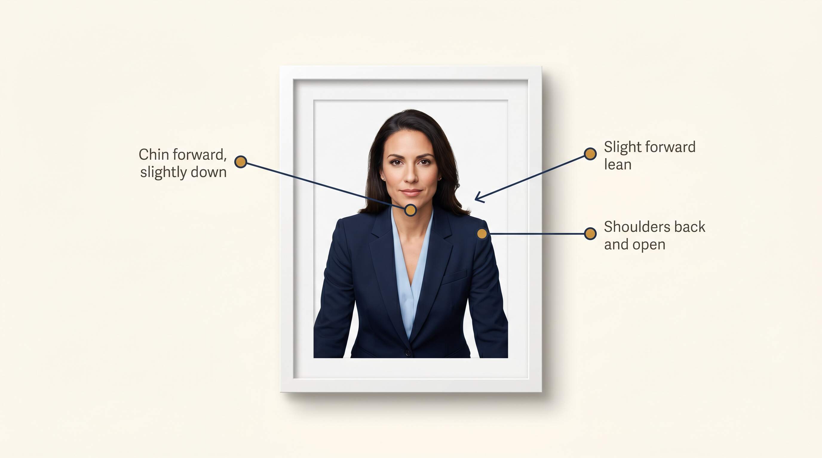 Confident professional in a well-fitted suit with strong eye contact in a studio headshot