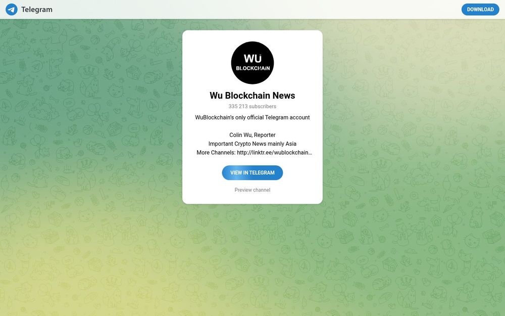 image of Wu Blockchain News image of Wu Blockchain News