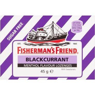 FISHERMAN'S FRIEND lozenges blackcurrant s/f 45g