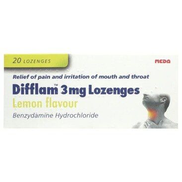 DIFFLAM lozenges lemon 3mg  20