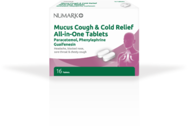 NUMARK OTC medicines mucus cough & cold relief all-in-one tablets 100mg/250mg/5mg  16