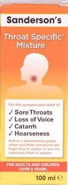 SANDERSON'S throat specific mixture 200ml