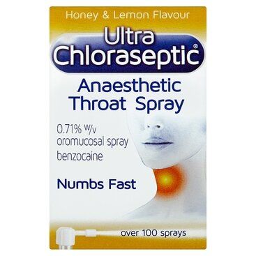 ULTRA CHLORASEPTIC anaesthetic throat spray honey & lemon 0.71% 15ml