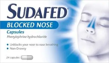 SUDAFED Blocked Nose Capsules 12mg 24