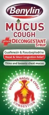 BENYLIN mucus cough with decongestant 100mg/30mg 100ml