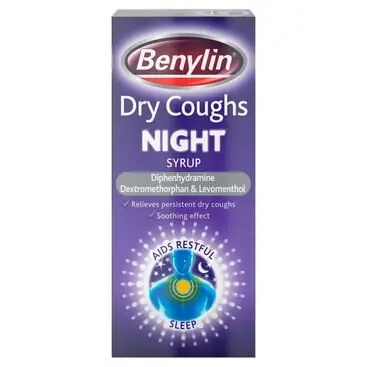 BENYLIN dry cough night syrup 6.5mg/5ml/14mg/5ml/2mg/5ml 150ml