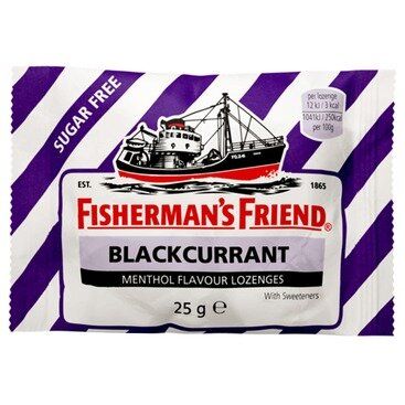 FISHERMAN'S FRIEND lozenges blackcurrant s/f 25g