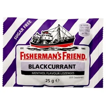 FISHERMAN'S FRIEND lozenges blackcurrant s/f 25g