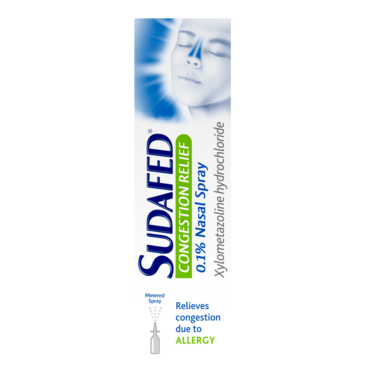 SUDAFED congestion relief nasal spray 1mg/1ml 10ml