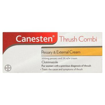 Canesten Thrush Combi 500mg Pessary & 2% External Cream