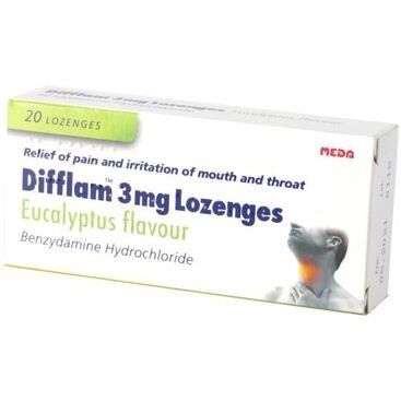 DIFFLAM lozenges eucalyptus 3mg  20