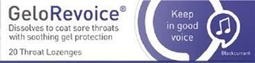 GELOREVOICE throat lozenges blackcurrant  20