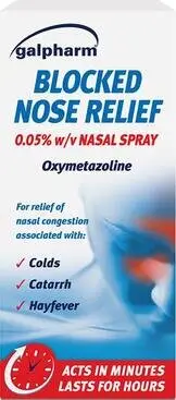 GALPHARM blocked nose relief spray 0.05% w/v 15ml