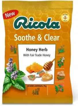 RICOLA soothe & clear honey herb 75g