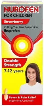 NUROFEN FOR CHILDREN oral suspension strawberry flavour 7-12 years 200mg/5ml 100ml