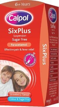 CALPOL SIX PLUS suspension s/f 250mg/5ml 80ml