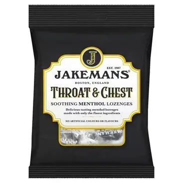 JAKEMANS menthol lozenges throat & chest 160g