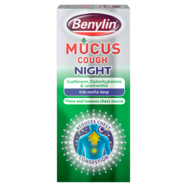 BENYLIN mucus cough night 14mg/100mg/1.1mg 150ml
