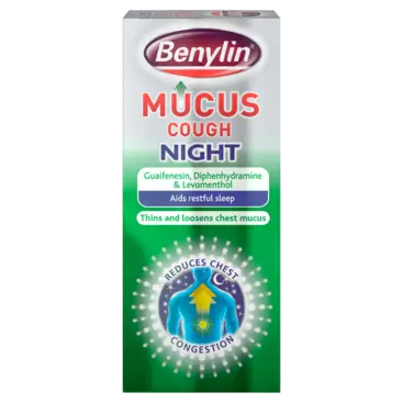 BENYLIN mucus cough night 14mg/100mg/1.1mg 150ml