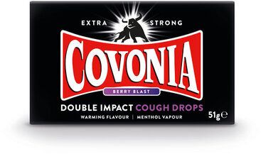 COVONIA double impact cough drops berry blast 51g