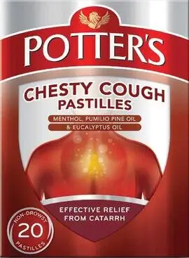 POTTERS pastilles chesty cough 20