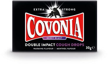 COVONIA double impact cough drops berry blast 30g