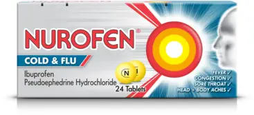 NUROFEN COLD & FLU tablets 200mg/30mg 24