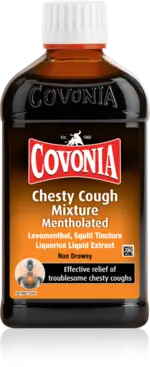 COVONIA menthol cough mixture expectorant 0.125ml/4mg/0.6ml 300ml