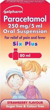 GALPHARM six plus oral suspension s/f 250mg/5ml 80ml