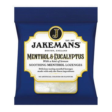 JAKEMANS menthol lozenges menthol & eucalyptus 73g