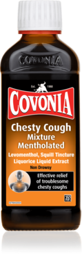 COVONIA menthol cough mixture expectorant 0.125ml/4mg/0.6ml 150ml