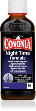 COVONIA night time formula 6.65mg/10mg 150ml