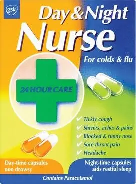 DAY & NIGHT NURSE capsules 7.5mg/500mg/500mg/5mg/10mg/30mg 24