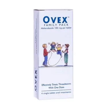 Ovex Family Pack Threadworm Treatment 100mg – 4 Tablets