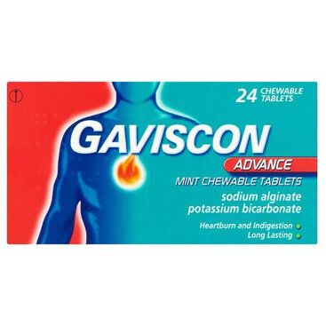 Gaviscon Advance 24 Mint Chewable Tablets