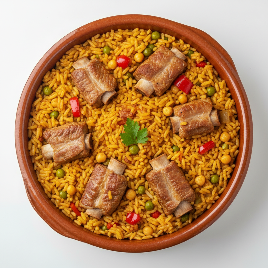 Arroz costilla cerdo