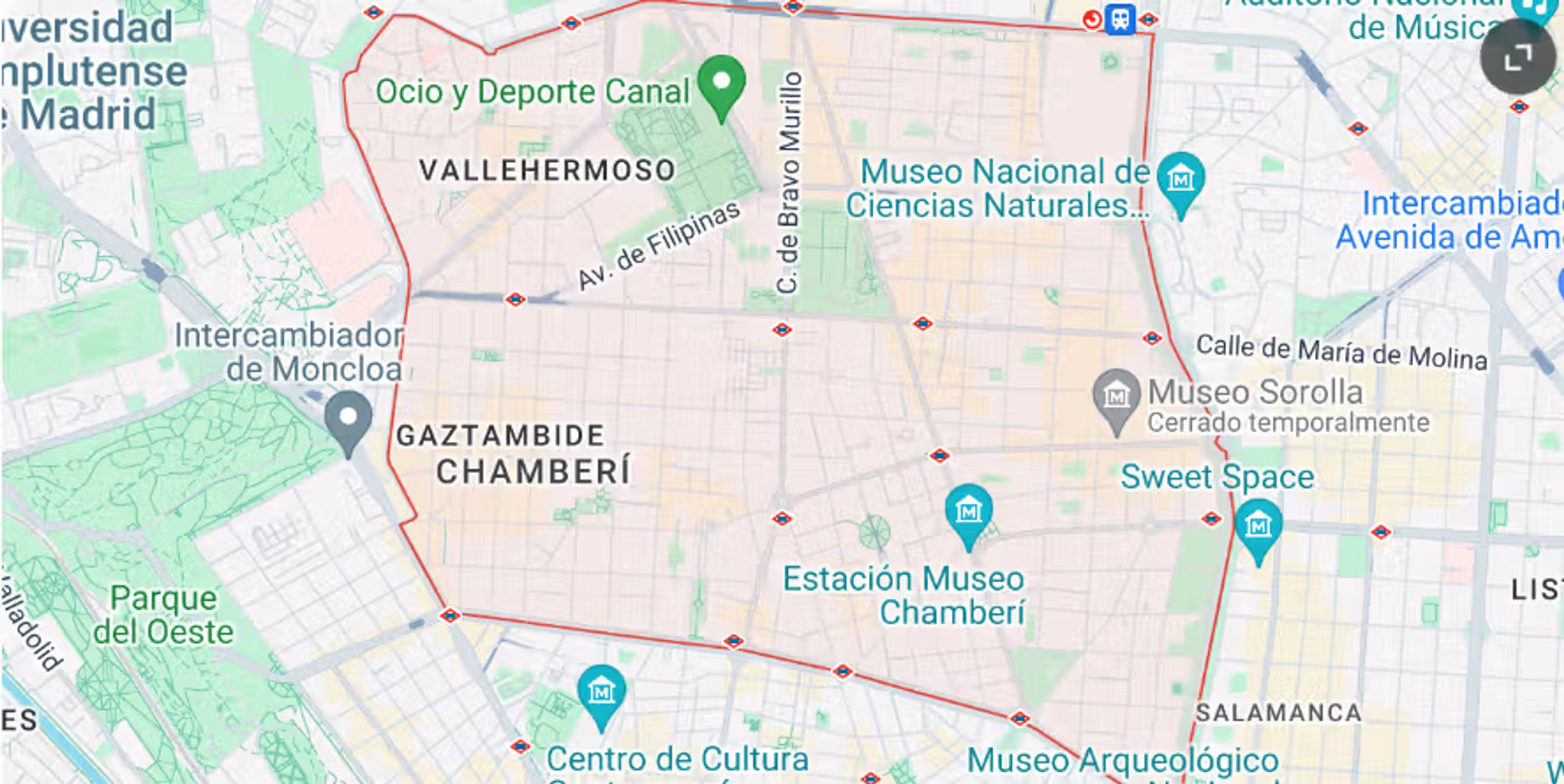 Google maps screenshot