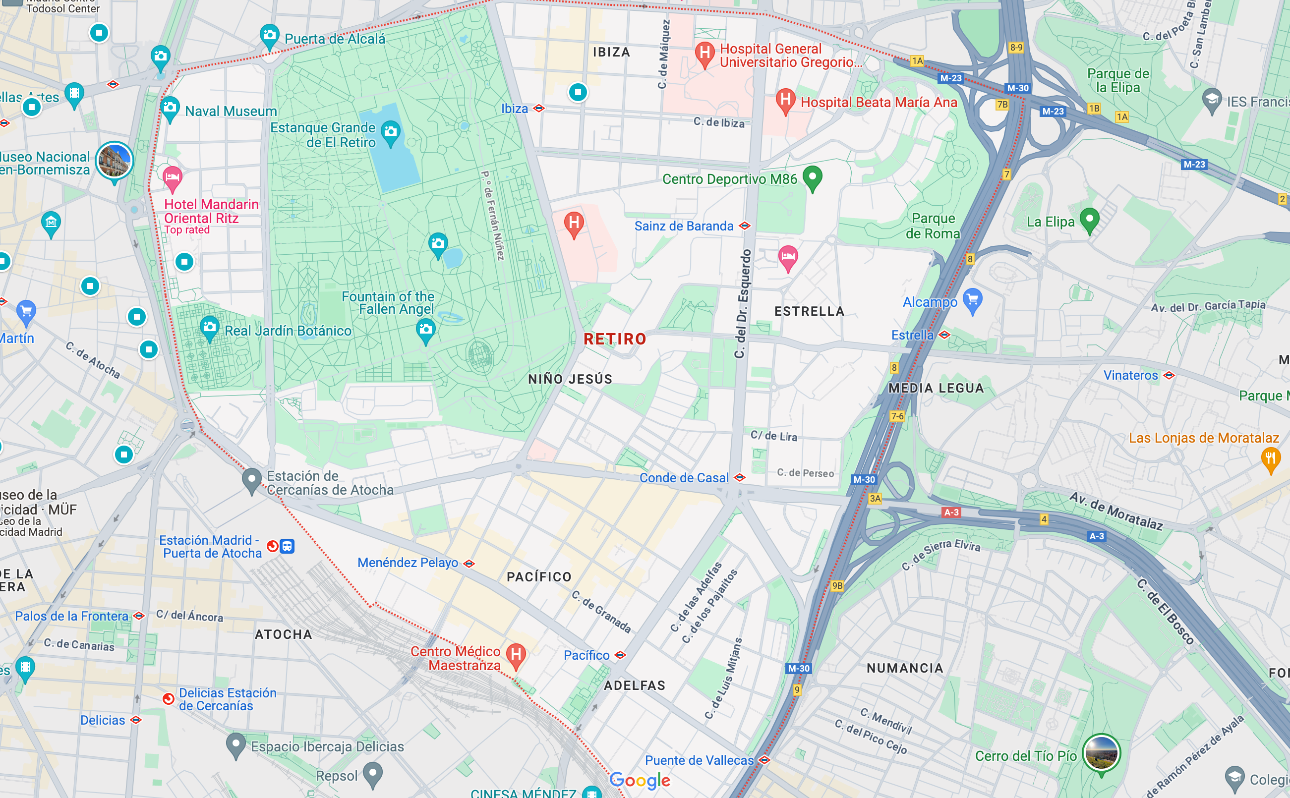 Screenshot google maps