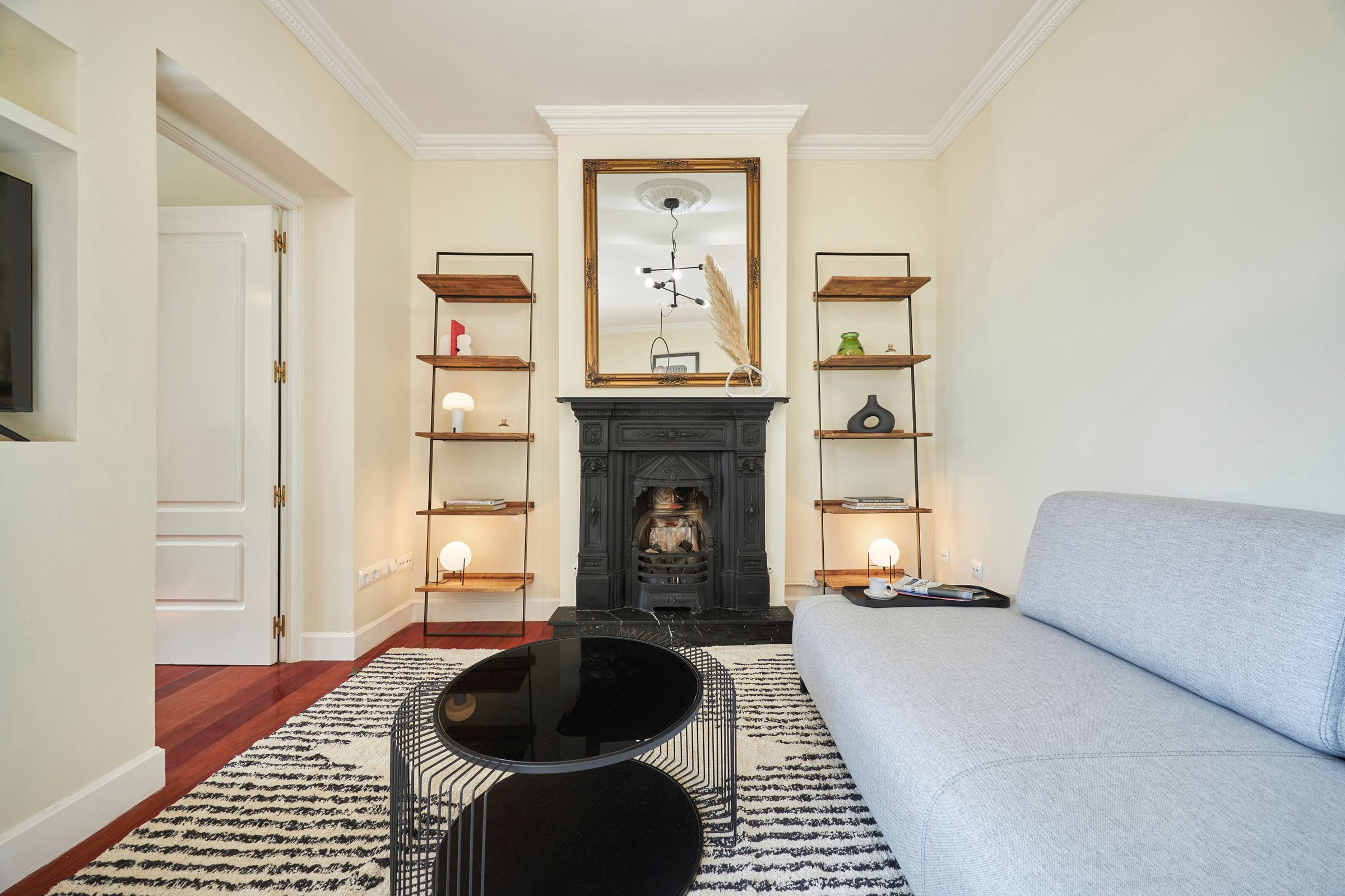 NESTIC - BRIGADIER - Living room furnished in penthouse Salamanca Madrid